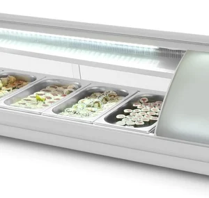 Sushi display 5x 1/3 GN 130 cm lengde
