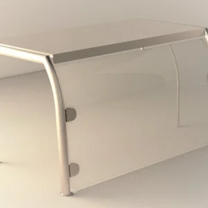 Glassoverbygg buet, LED L: 820mm