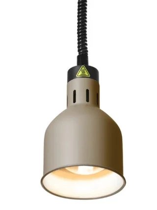 Varmelampe hev og senk, sylindrisk Beige