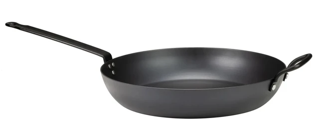 Stekepanne, karbonstål Ø327x120 mm