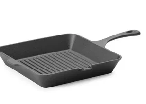 Grillpanne støpejern 265x265x50 mm