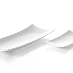 Serveringsfat med buet kant 35,2x14,6x4 cm