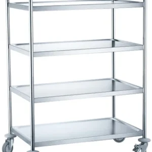 Serveringstralle Med fire hjul og fire hyller