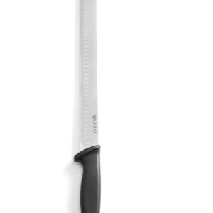 Skinke/kebab kniv med Granton-kant Svart, lengde 490 mm