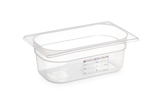 HACCP kantine 1/4 GN, transparent 65 mm