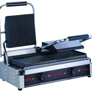 Pressgrill dobbel Rillet topp og bunn