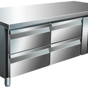 Grillkjølebenk med 4 skuffer For 1/1 GNx100 mm dype containere