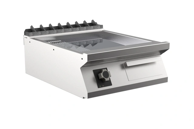 Flatgrill 1/3 Rillet Chrome, 1 stekesone
